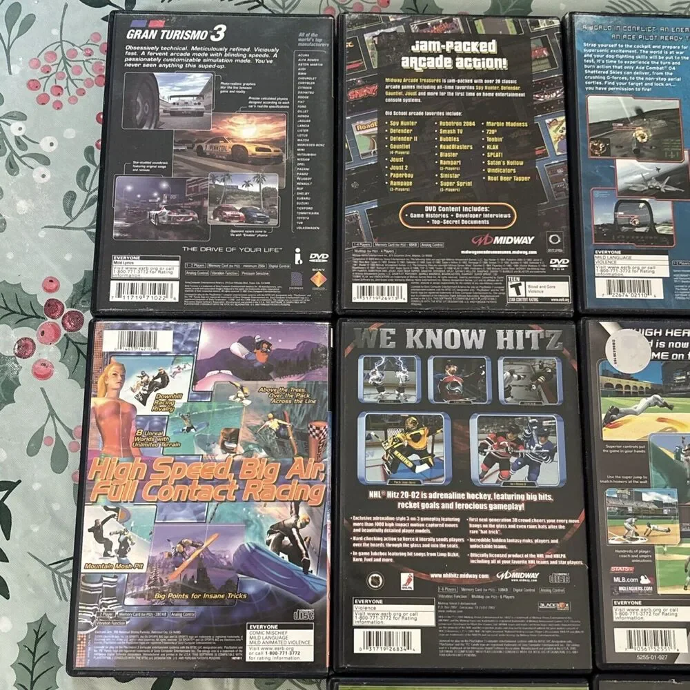 playstation 2 Lot Of 10 Games Baseball Hockey Etc CIB with Manuals